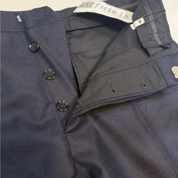 Ami Paris Men's Deep Blue Dress Pants - 38 eu - Picture 5 of 6